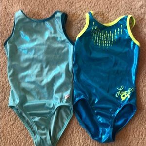 GK from Elite set of two gymnastics leotards large